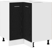 vidaXL Dulap suspendat cu raft Stejar Negru 75,5 x 75,5 x 80,5 cm