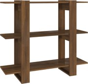 vidaXL Bibliotecă/Separator cameră, stejar maro, 100x30x87 cm
