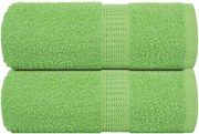 vidaXL Prosoape de baie, FROGN, 2 buc., verde măr, 30x30 cm, 360 g/m²