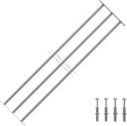 vidaXL Grilaj de siguranță pentru ferestre cu 3 bare transversale 1000-1500mm