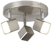 Plafoniera LED moderna cu 3 spoturi directionabile Quad 4233SS SRT