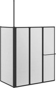 vidaXL Paravan de duș Alb 120 x 70 x 137 cm Aluminiu