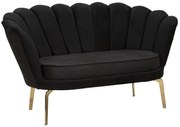 Mauro Ferretti CANAPEA VIENNA PLUS NEGRA CM 136X76X78