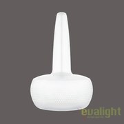 Abajur metalic design retro Clava Matt White