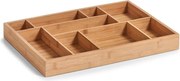 Organizator accesorii de birou, Zeller, Bambus, Maro