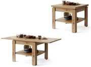 Mazzoni LEO Stejar Artisan - MASĂ COMPACTĂ CU BLAT EXTENSIBIL MĂSUȚĂ DE CAFEA