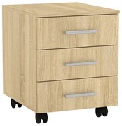 Comoda cu roti Luke sonoma 40x48.5x53.5cm