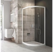 Ravak BLIX 90x90 cm — cabină de duș de sfert de cerc, 4 elemente, albă (3B270100Z1)