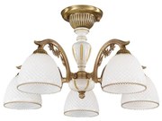 Lustra aplicata clasica din alama 5 brate design italian 8606