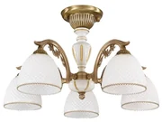 Lustra aplicata clasica din alama 5 brate design italian 8606