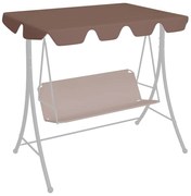 vidaXL Copertină de rezervă leagăn grădină maro 188/168x145/110cm