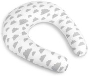 Pernă de alăptare Bellatex Clouds gri , 180 cm