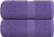 vidaXL Prosoape de baie, FROGN, 2 buc., violet, 30x30 cm, 360 g/m²