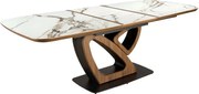 Masa extensibila deosebita design LUX Marble 180-230x100cm