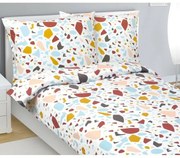 Bellatex Lenjerie de pat din flanel Mozaika, 140 x 220 cm, 70 x 90 cm