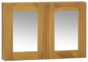 vidaXL Dulap cu oglindă, 60x10x40 cm, lemn masiv de tec