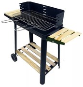 Grătar dreptunghiular cu cărbune cu role