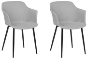 Set 2 buc scaun tip bar Eleni (gri). 1078709