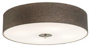Plafonieră rustică taupe 50 cm - Drum Jute