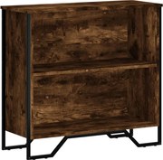 vidaXL Bibliotecă, stejar fumuriu, 80x31x74,5 cm, lemn prelucrat