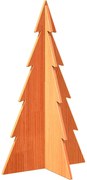 vidaXL Brad de Crăciun decorativ, maro ceruit, 80 cm, lemn pin masiv