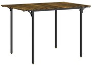 HOMCOM Masă Pliabilă Stil Industrial pentru 2-4 Persoane cu 2 Laturi Extensibile, 120x79x79 cm, Maro Rustic | Aosom Romania