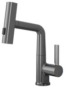Robinet mixer pentru chiuvetă Mara cu cap multifuncțional gri