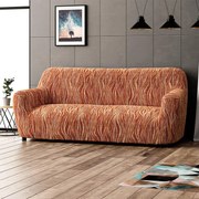 Huse bielastice UNIVERSO NOU dungi cărămizii fotoliu triplu (l. 170 - 220 cm)