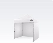 Foișor tip foarfecă 2x2 m Oțel | Dotări profesionale Ridicat în 45 s. - cu 3 pereți - Alb