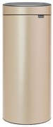 Cos de gunoi Brabantia Touch Bin New 1003221, 30 L, Inchidere silentioasa si lina, Auriu metalic