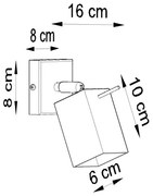 Sollux SL.0455 - Aplica MERIDA 1xGU10/40W/230V gri, montaj pe perete