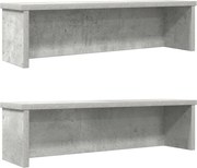 vidaXL Rafturi de bucătărie stivuibile 2 buc Beton Gri 50x15x16 cm