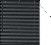 vidaXL Jaluzele venetiene Manual Negru 130 x 110 cm Aluminiu