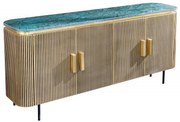 Comoda design retro cu blat din marmura Veneziano 160cm