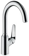 Baterie bucatarie Hansgrohe Focus M42 cu pipa rotativa crom