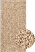 vidaXL Covor ZIZUR aspect iută, 100x200cm, pentru interior și exterior