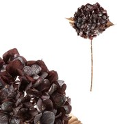 Hortensie artificială tăiată, maro cu auriu, 65 cm