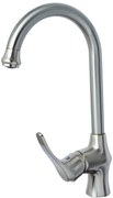 Baterie bucatarie,TRENDY S, tip lebada, pipa mobila, inox satinat