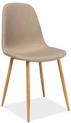 Scaun de bucaterie Fox, bej/stejar