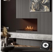 Șemineu BIO încorporat Planika Senso Fireplace BEV 56,2x75 cm 2,5kW + telecomandă