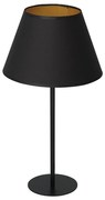 Lampă de masă ARDEN 1xE27/60W/230V d. 30 cm neagră/aurie