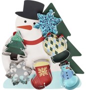 Set de 6 piese de tăietori de prăjituri Snowman