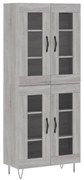 vidaXL Dulap înalt, gri sonoma, 69,5x34x180 cm, lemn compozit