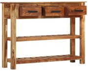 vidaXL Dulap cu 3 sertare, 110x30x80 cm, lemn masiv