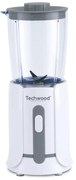 Mini blender Techwood TBL-201, 300W, 0.5 L, Cutite otel, Alb