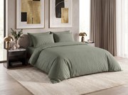 Lenjerie de pat din bumbac SOFT STRIPES verde Dimensiune lenjerie de pat: 70 x 80 cm | 140 x 200 cm