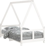 vidaXL Cadru de pat pentru copii, 80x160 cm, lemn masiv de pin