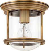 Quintiesse QN-HADRIAN-MINI-F-BR-CLEAR - Plafonieră de exterior HADRIAN 1xE27/60W/230V IP44