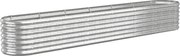 vidaXL Strat înălțat grădină 260x40x36 cm oțel galvanizat