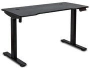 RESIGILAT - Birou electric ajustabil pe inaltime cu textura de carbon neagra OFF 990